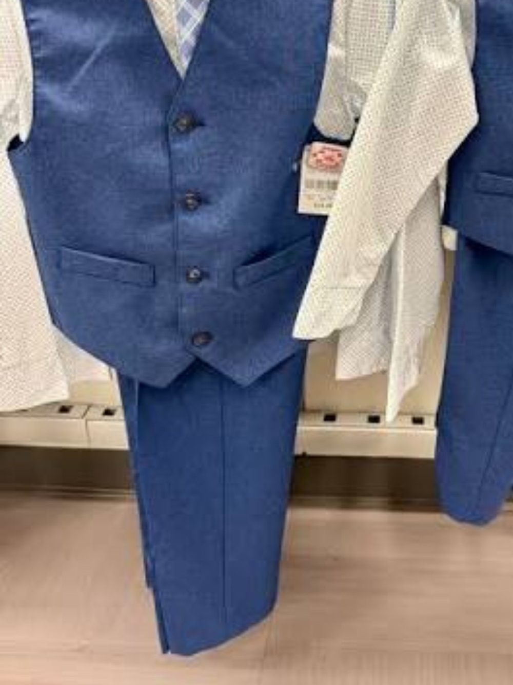 Classic Blue four-Piece Suit Vest & Pants Set - Boys
